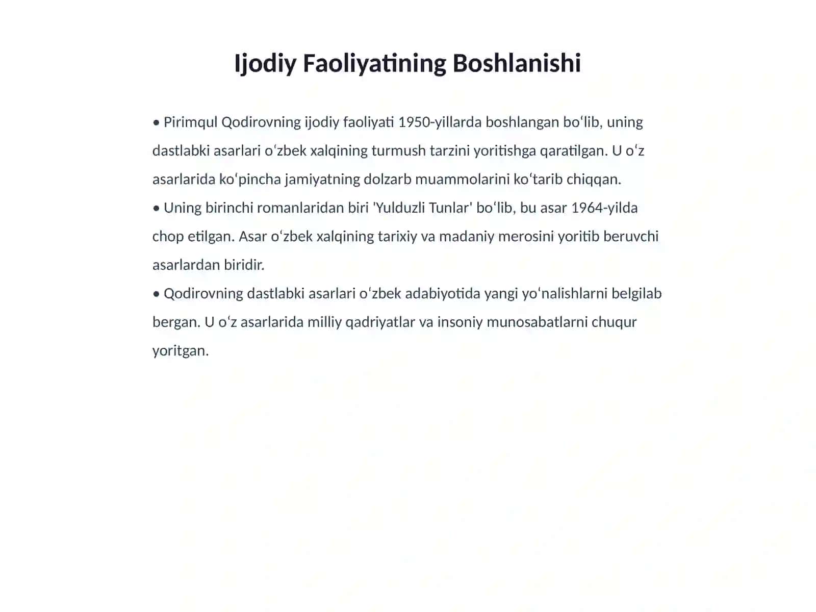 Pirimqul Qodirov romanlari 4