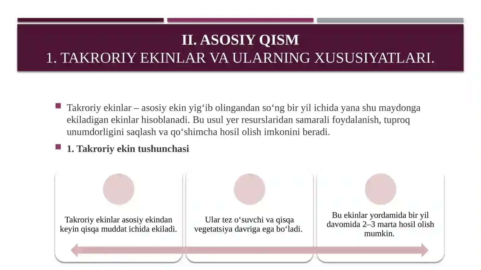 YERLARNI TAKRОRIY EKINLAR EKISHGA TAYYORLASH 4