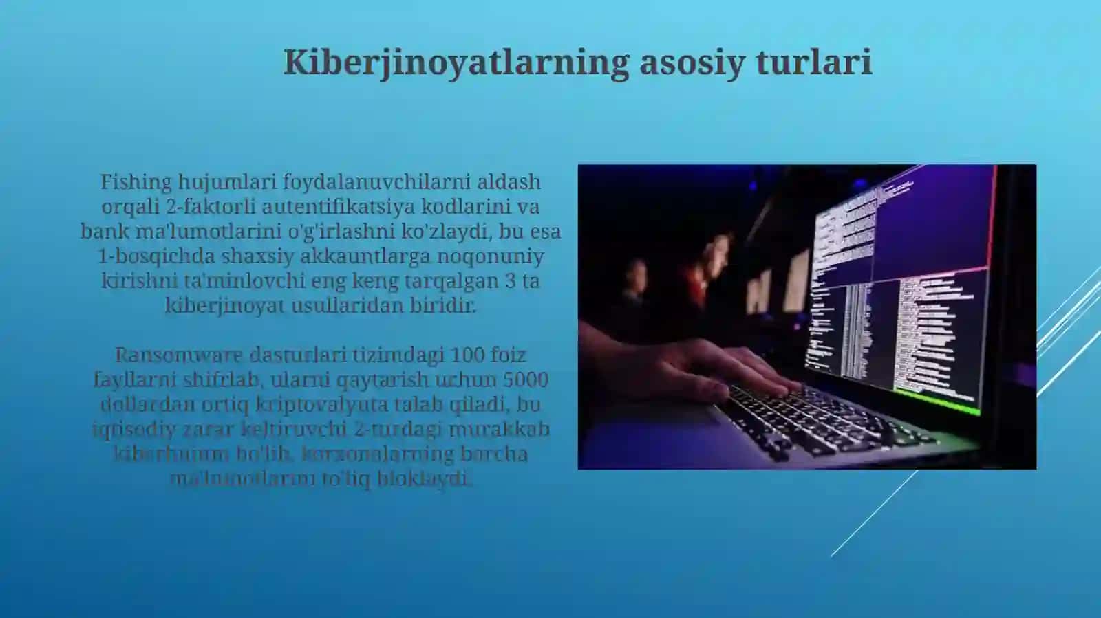 Kiberjinoyat va raqamli tahdidlar 4