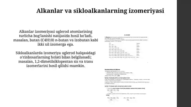 Alkan va sikloalkanlar 4