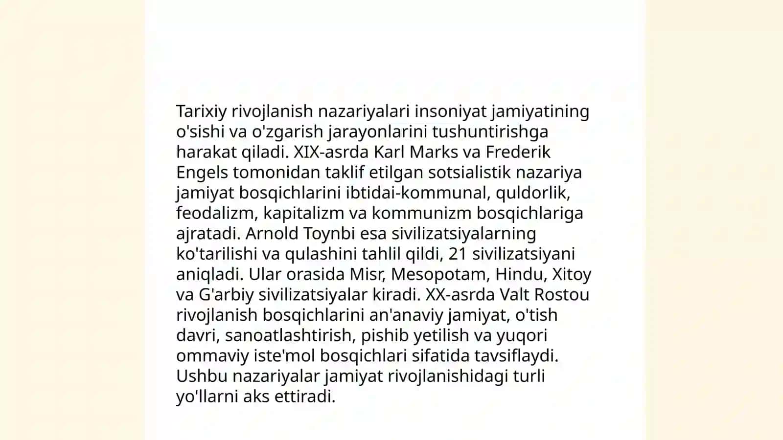 Rivojlanish falsafasi 4