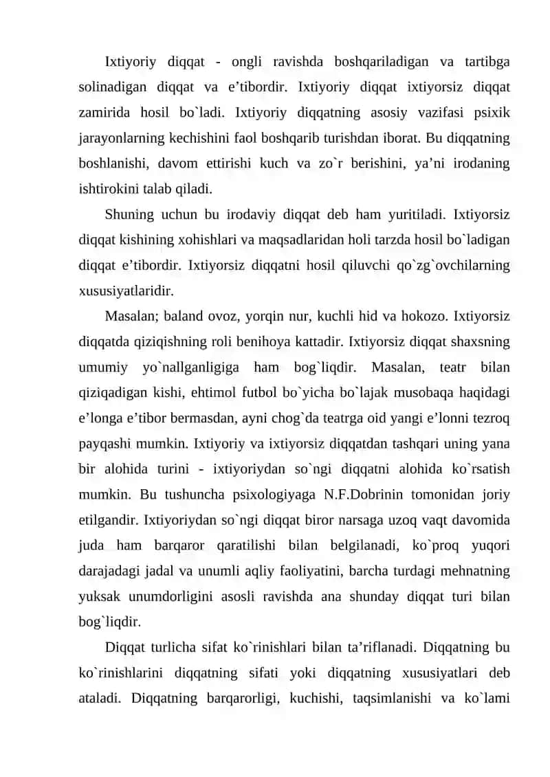 Diqqatning ahamiyati 4