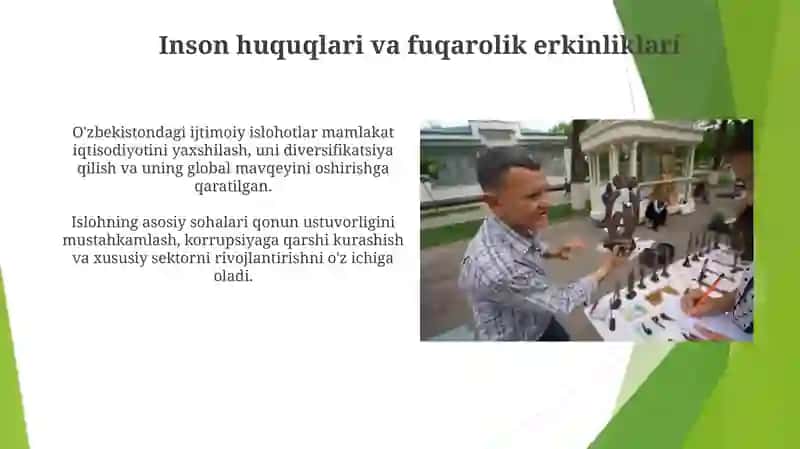 O'zbekiston Respublikasida ijtimoiy sohadagi islohatlar 4