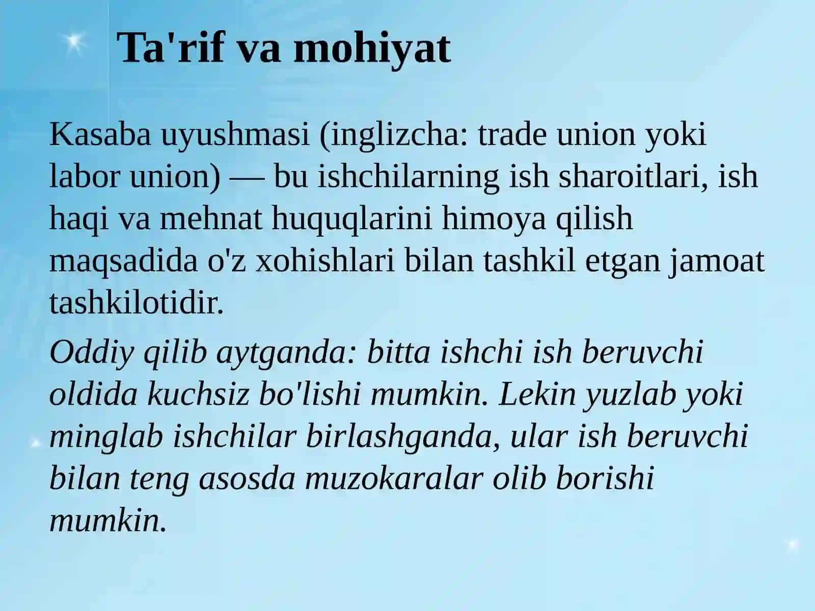 KASABA UYUSHMALARI VA JAMOAVIY SHARTNOMALAR 4