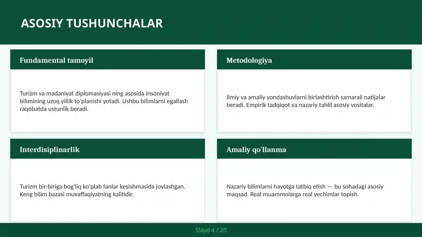 Turizm va Madaniyat Diplomasiyasi 4