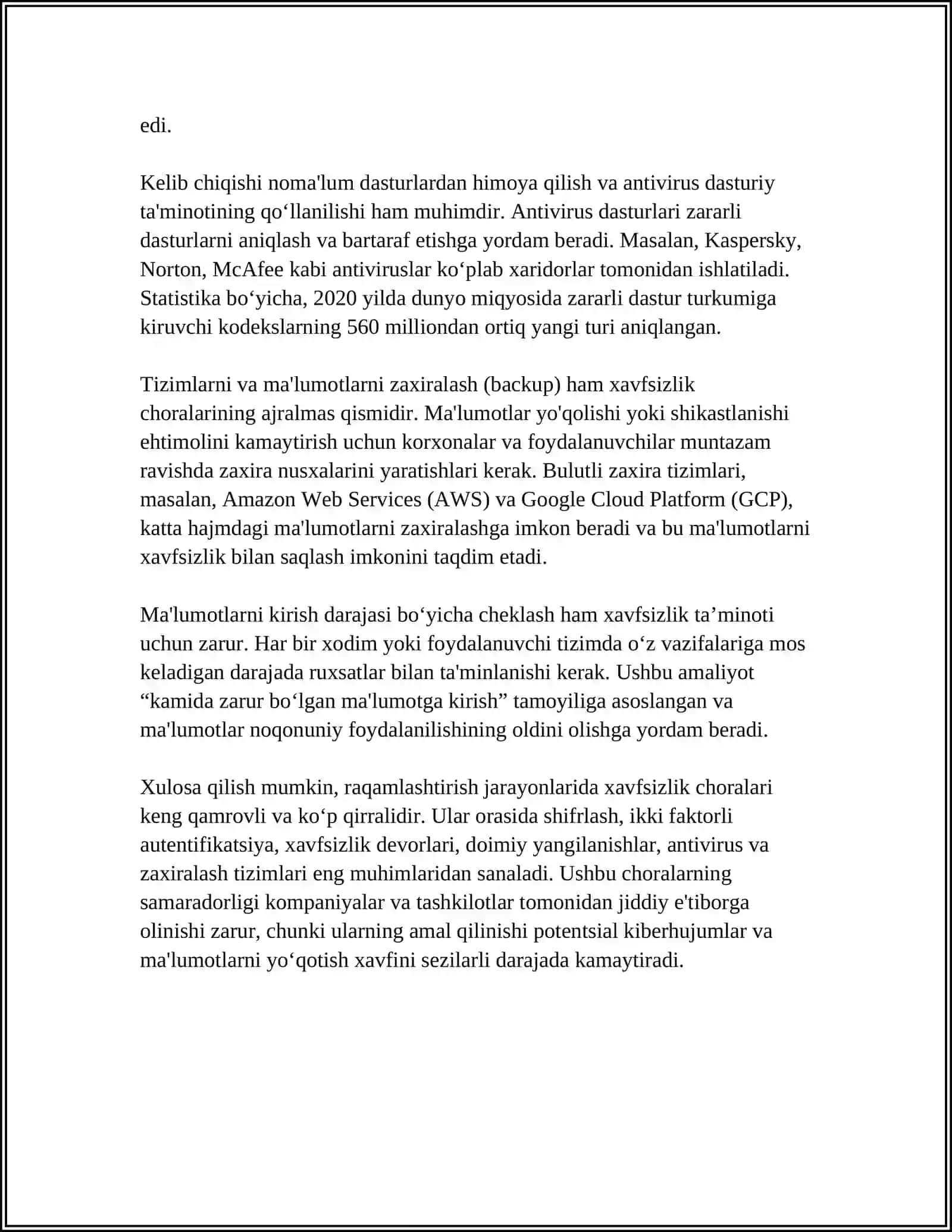 ELEKTRON HUKUMAT VA XIZMATLAR SOHASINI RAQAMLASHTIRISH XUSUSIYATLARI 4
