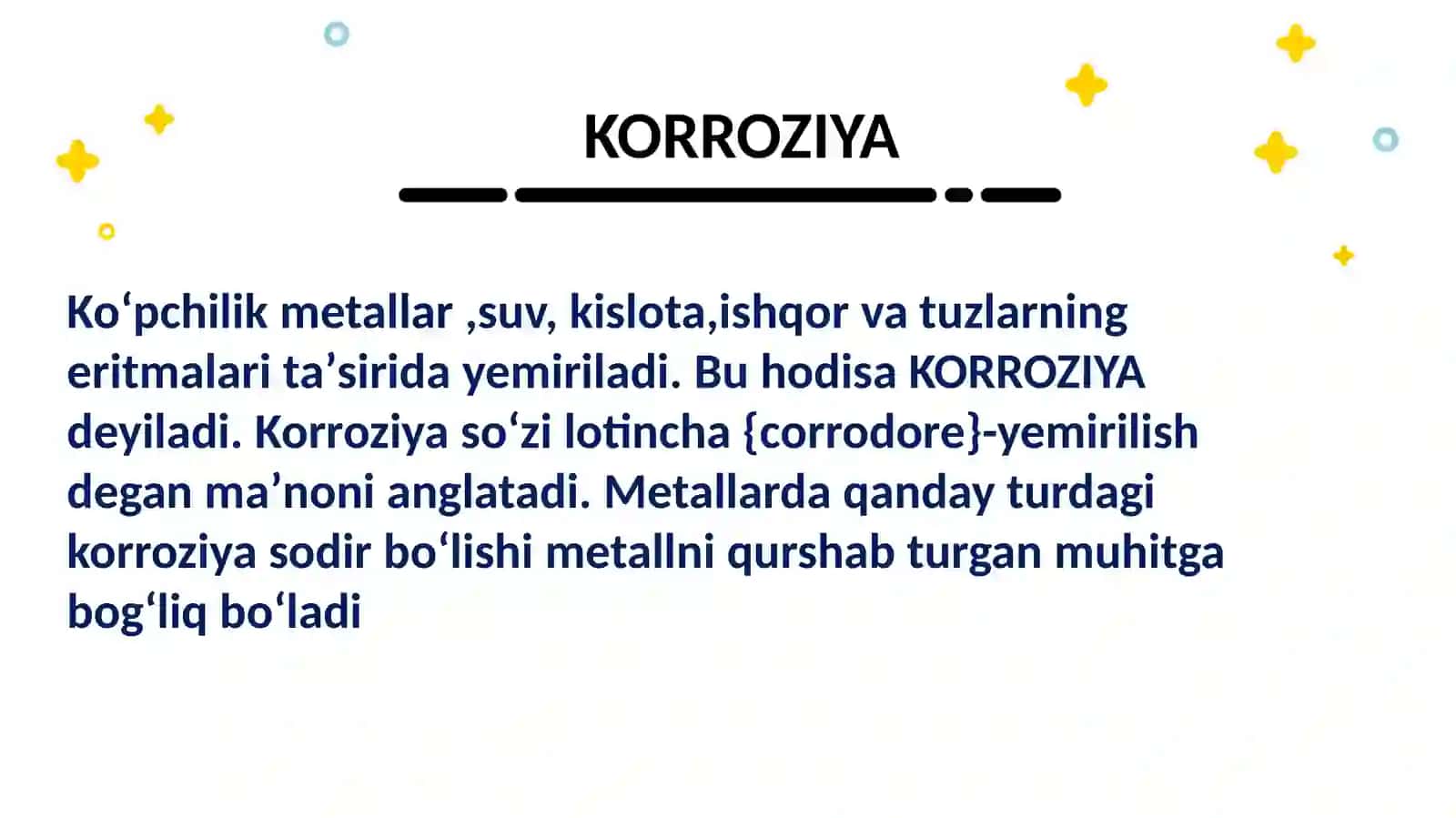 Metallar koroziyasi 4