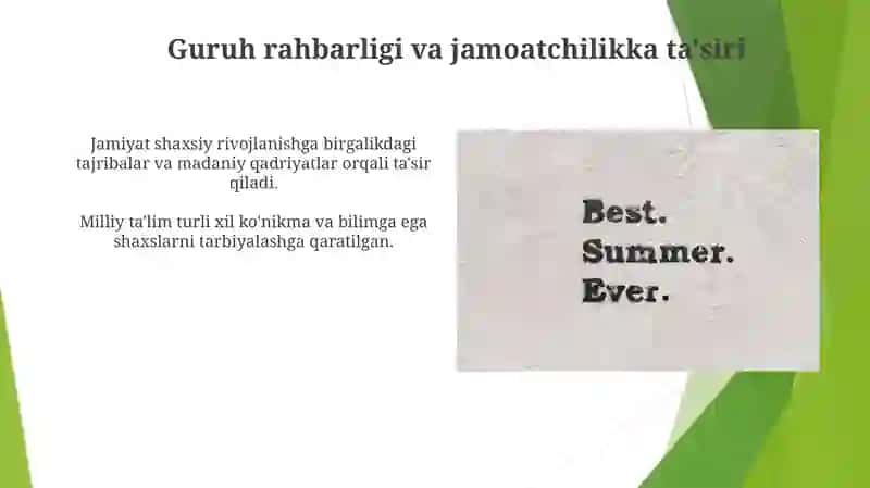 Samarali Guruh Rahbarlarining Xususiyatlari 4