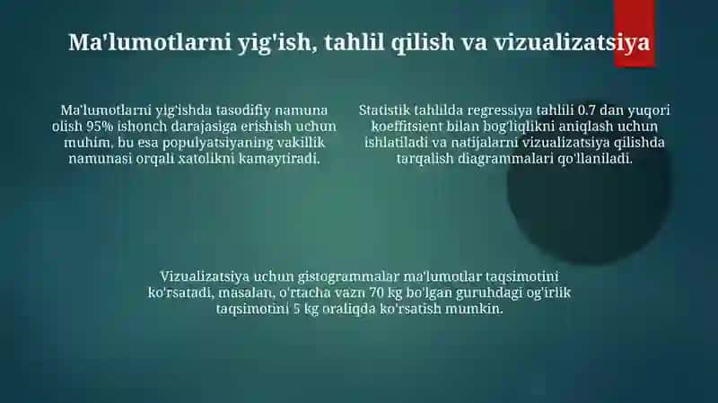 Og'irlik statistikasi 4