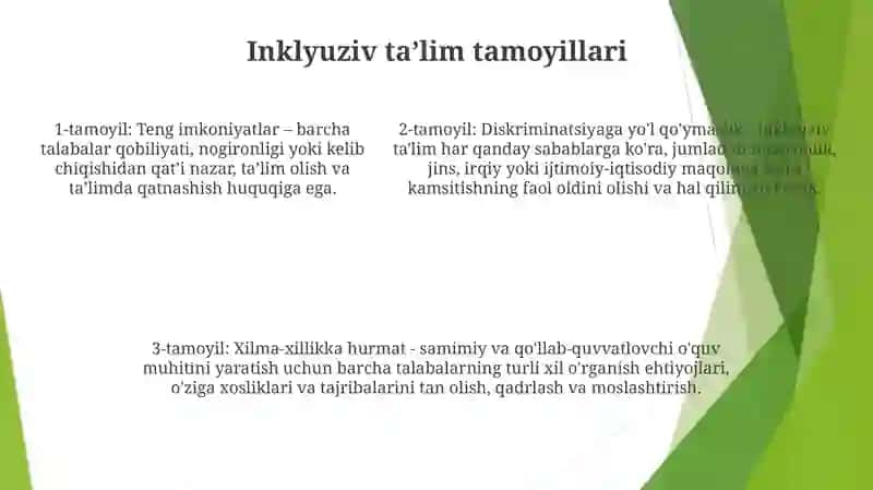 Inklyuziv Ta'limning Maqsadi Va Vazifalari 4