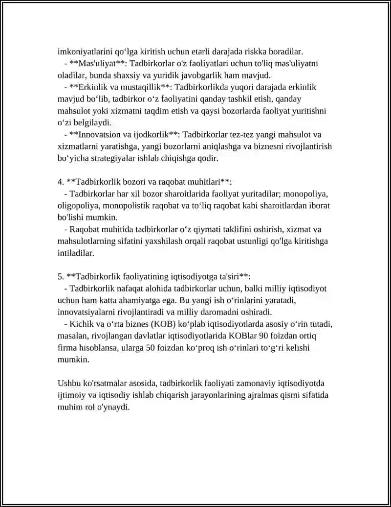 TADBIRKORLIK FAOLIYATI 4