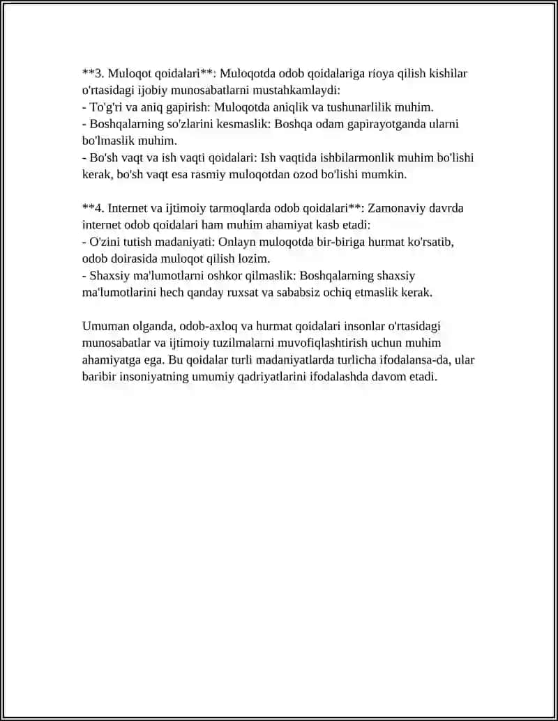 TALABALAR TURAR JOYIDA ODOB AXLOQ QOIDALARI 4