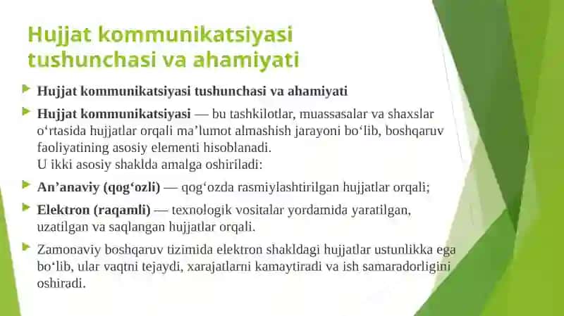 Hujjat kommunikatsiyasida texnalogik vositalarining ta`siri 4
