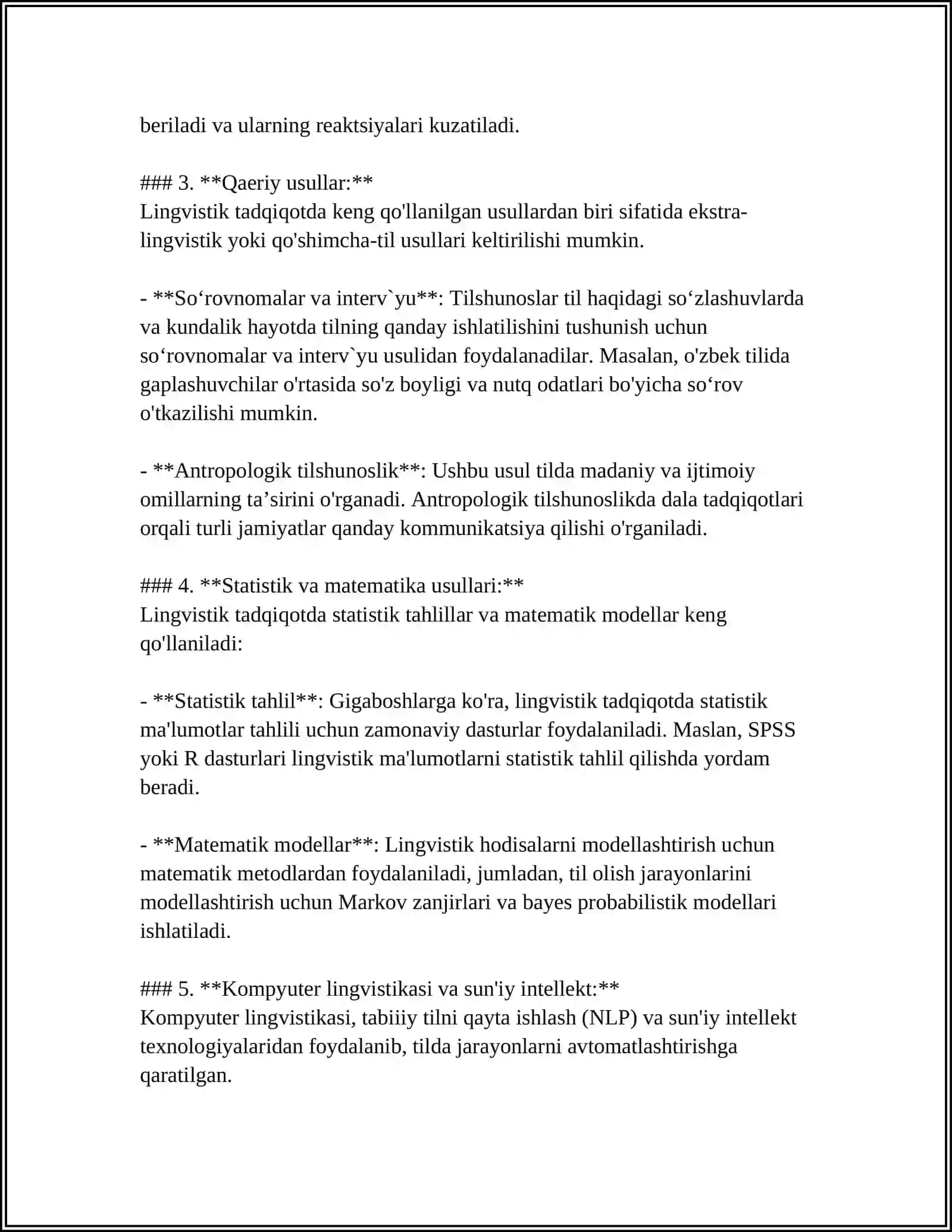 LINGVISTIK TADQIQOT METODLAR 4