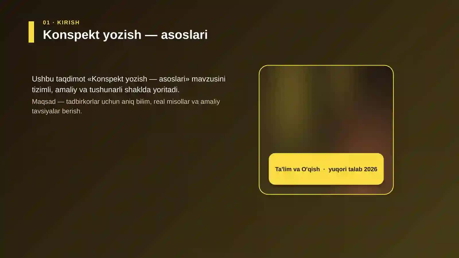 Konspekt yozish — asoslari 4