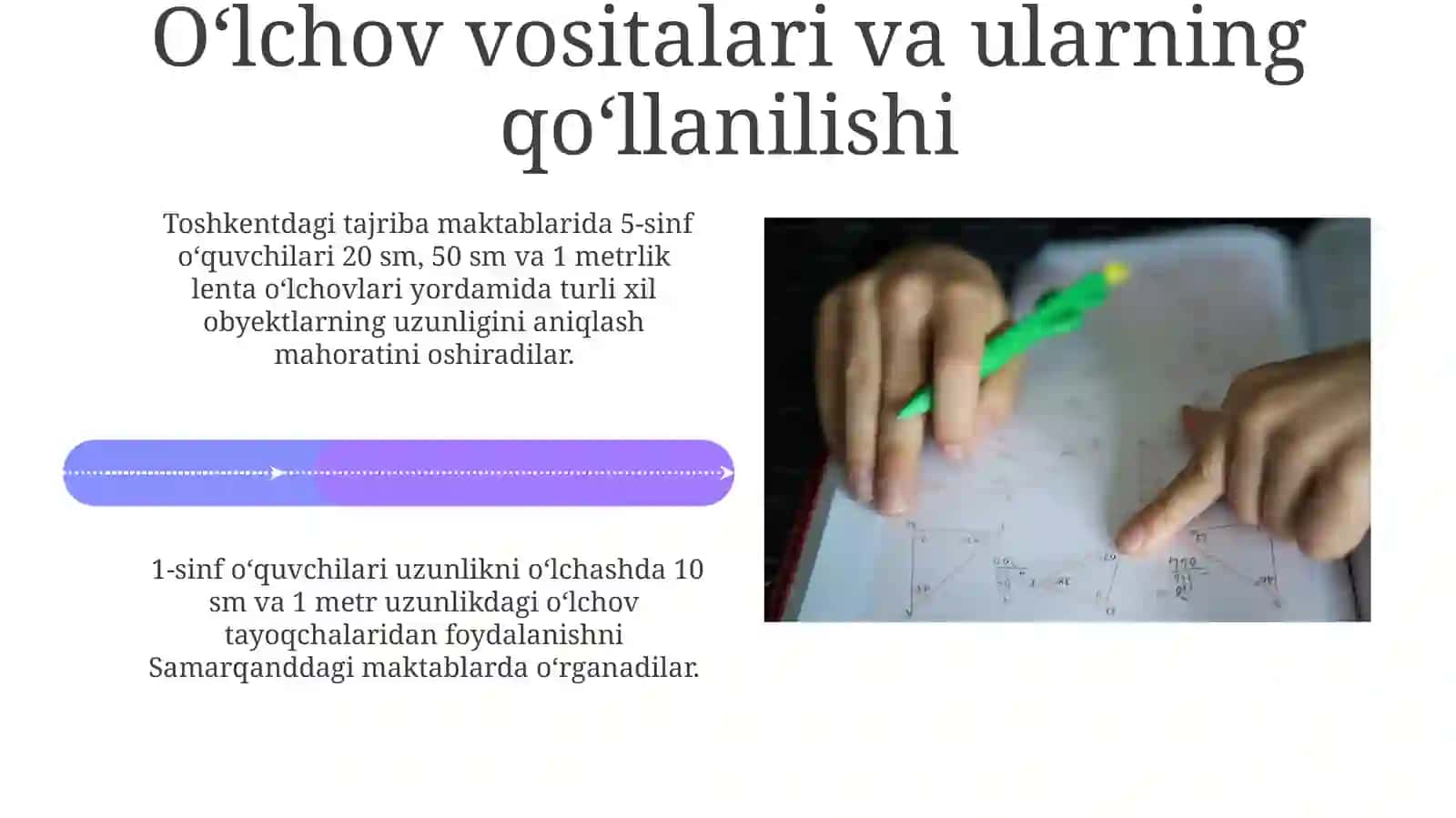 Uzunlik tushunchasini shakllantirish 4