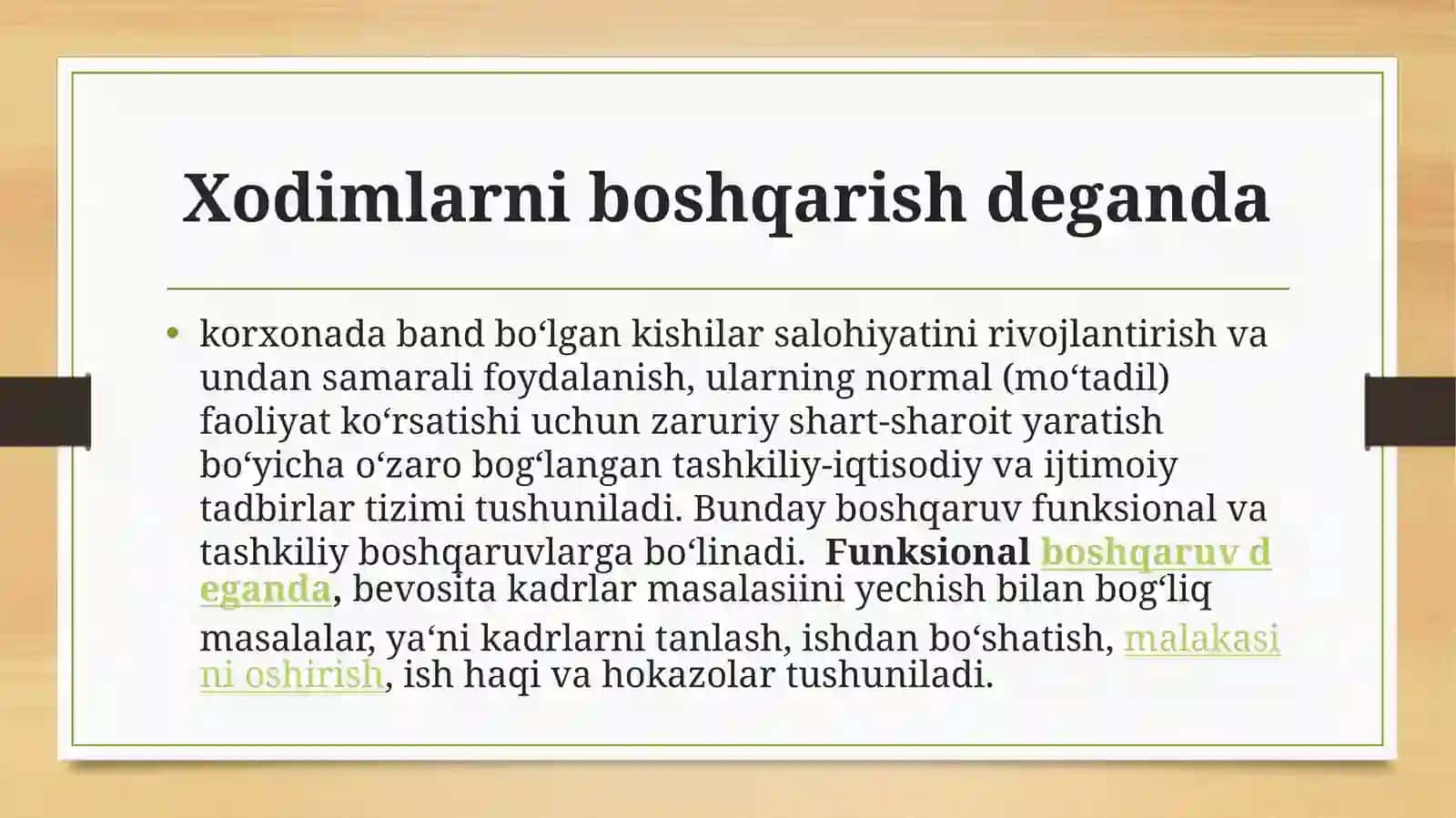 Tashkilot xodimlarini boshqarish 4