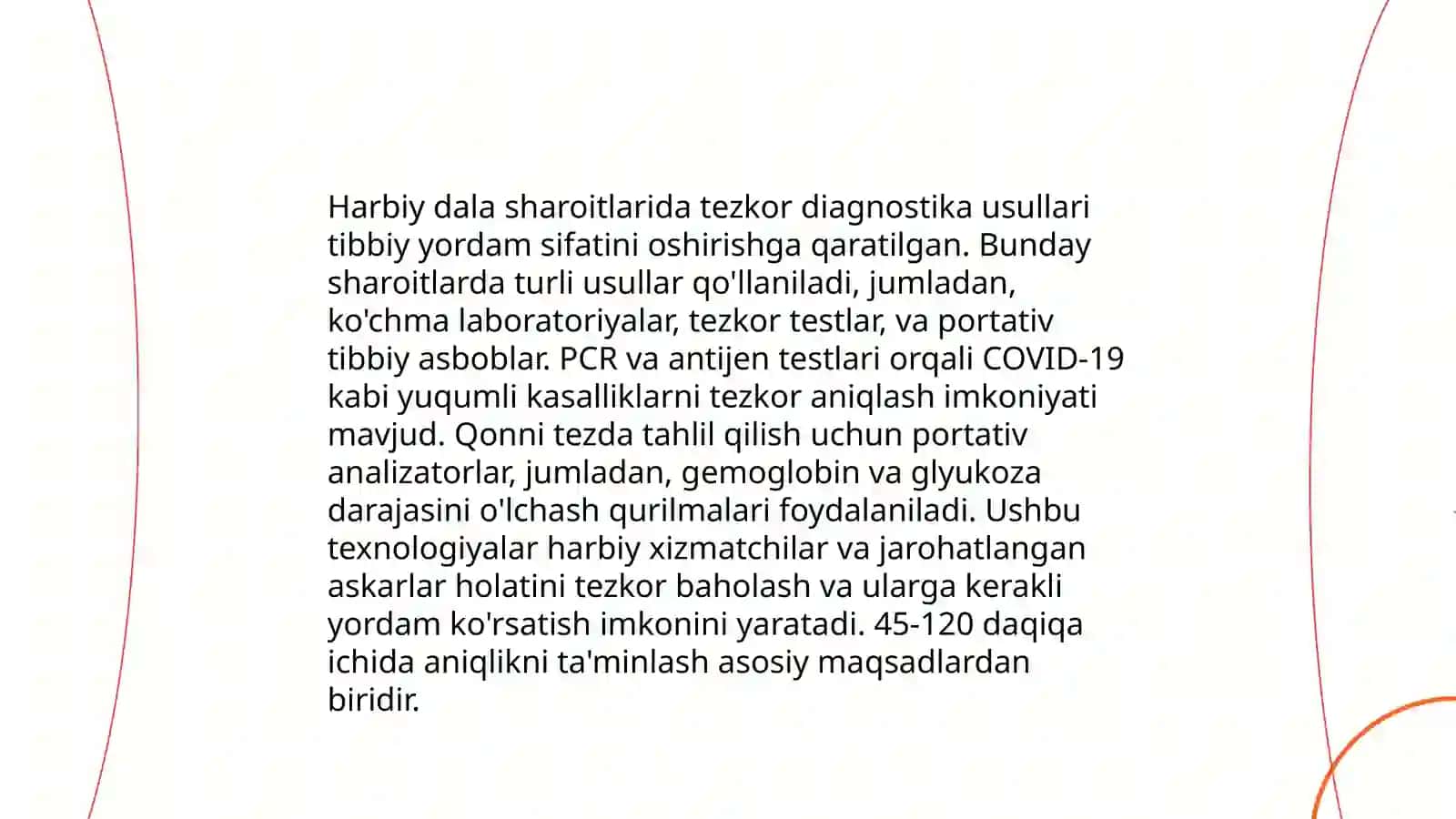 Harbiy dala sharoitlarida bemor va yaradorlarda shoshilinch terapevtik yordam ko'rsatishning prinsiplari 4