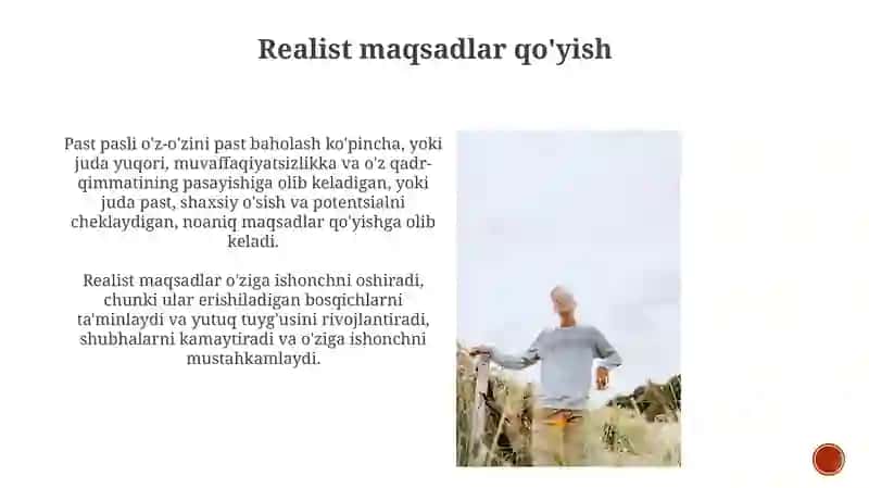 O'z-o'zini baholash 4