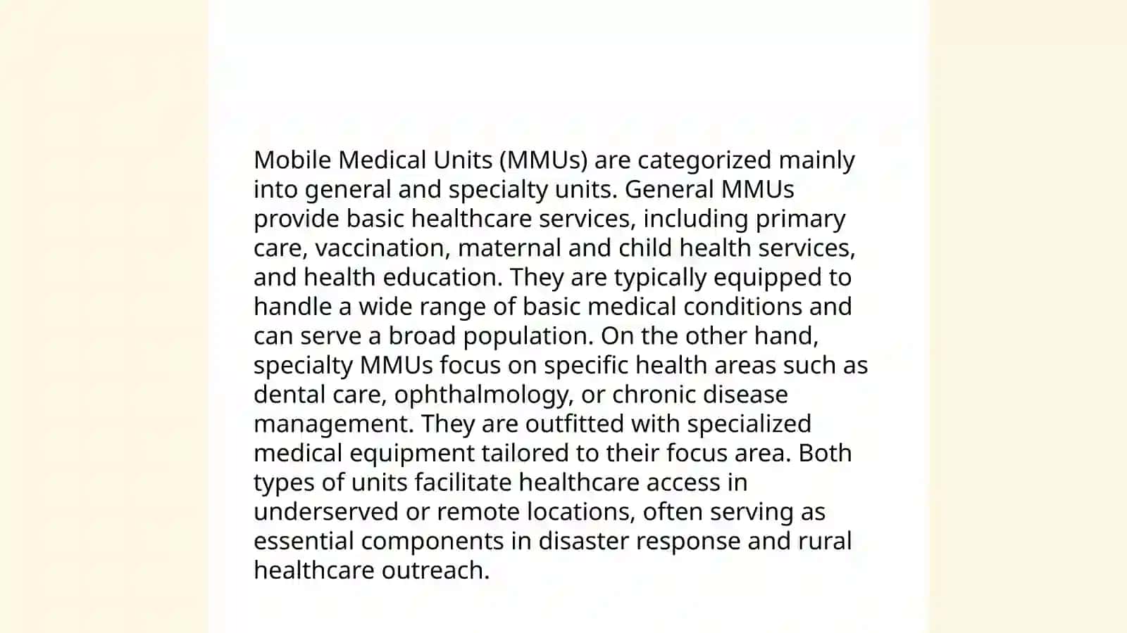 Mobile Medical Units in the World 4