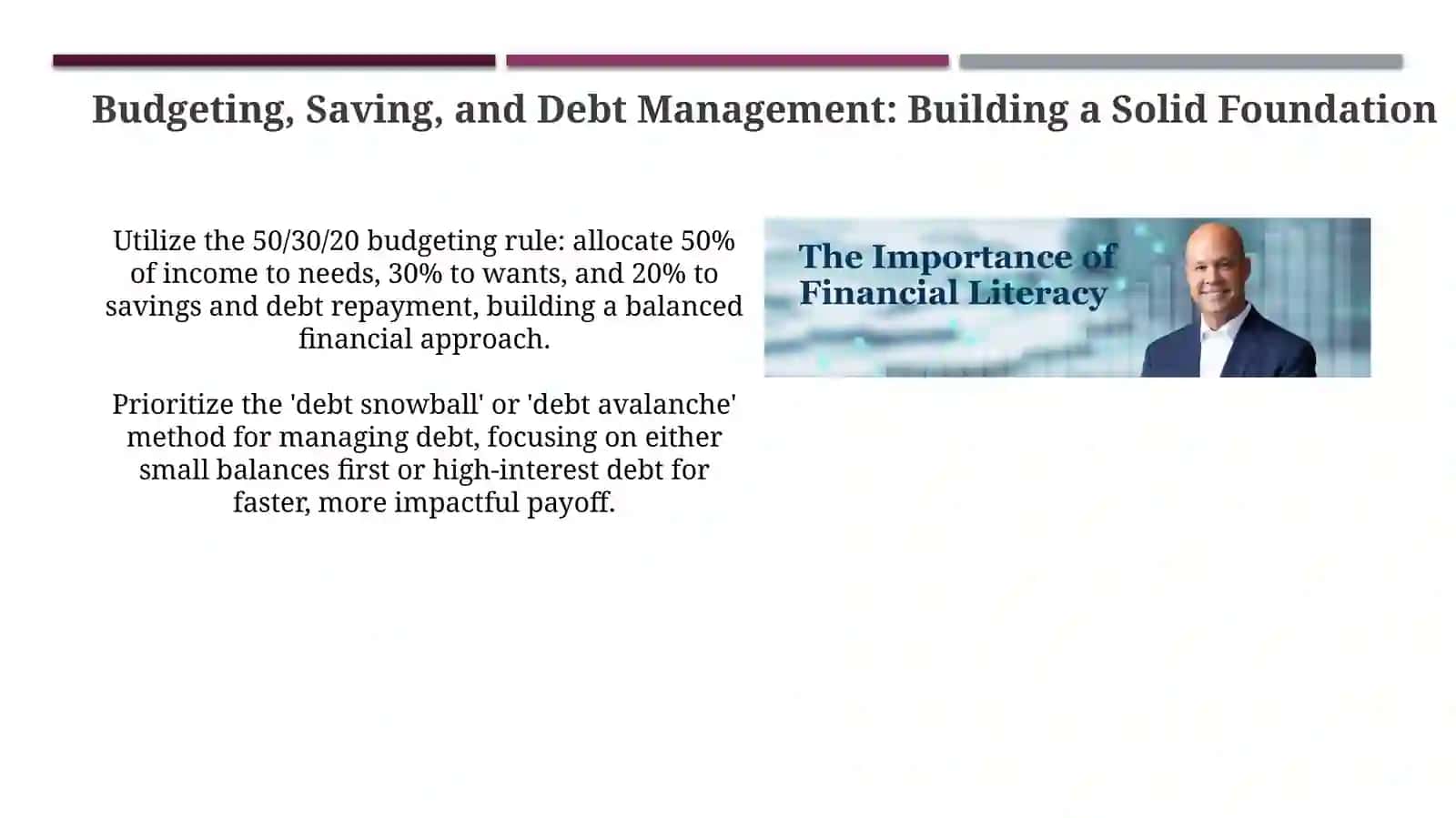 The importance of financial literacy 4