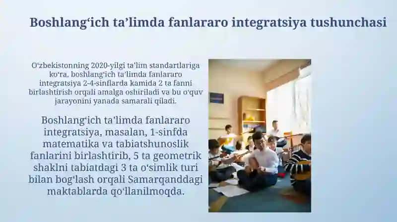 Boshlangʻich Ta’limda Fanlararo Integratsiya 4