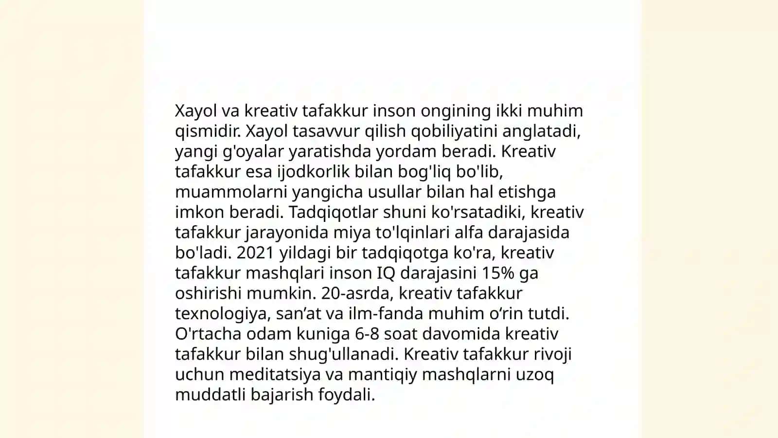 Xayol jarayonlari va xayol turlari 4