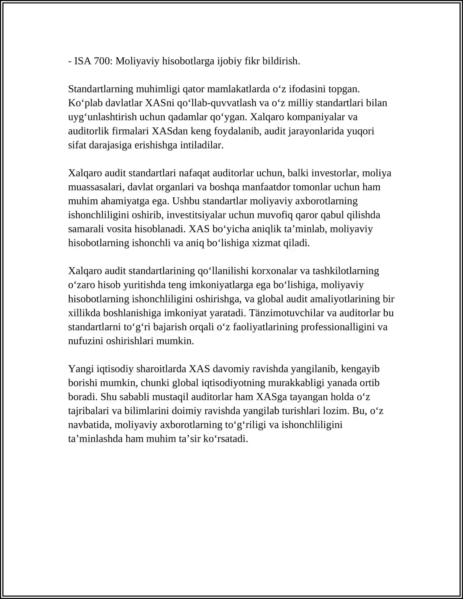 Xalqaro Audit Standartlarining Kontseptual Asosi 4