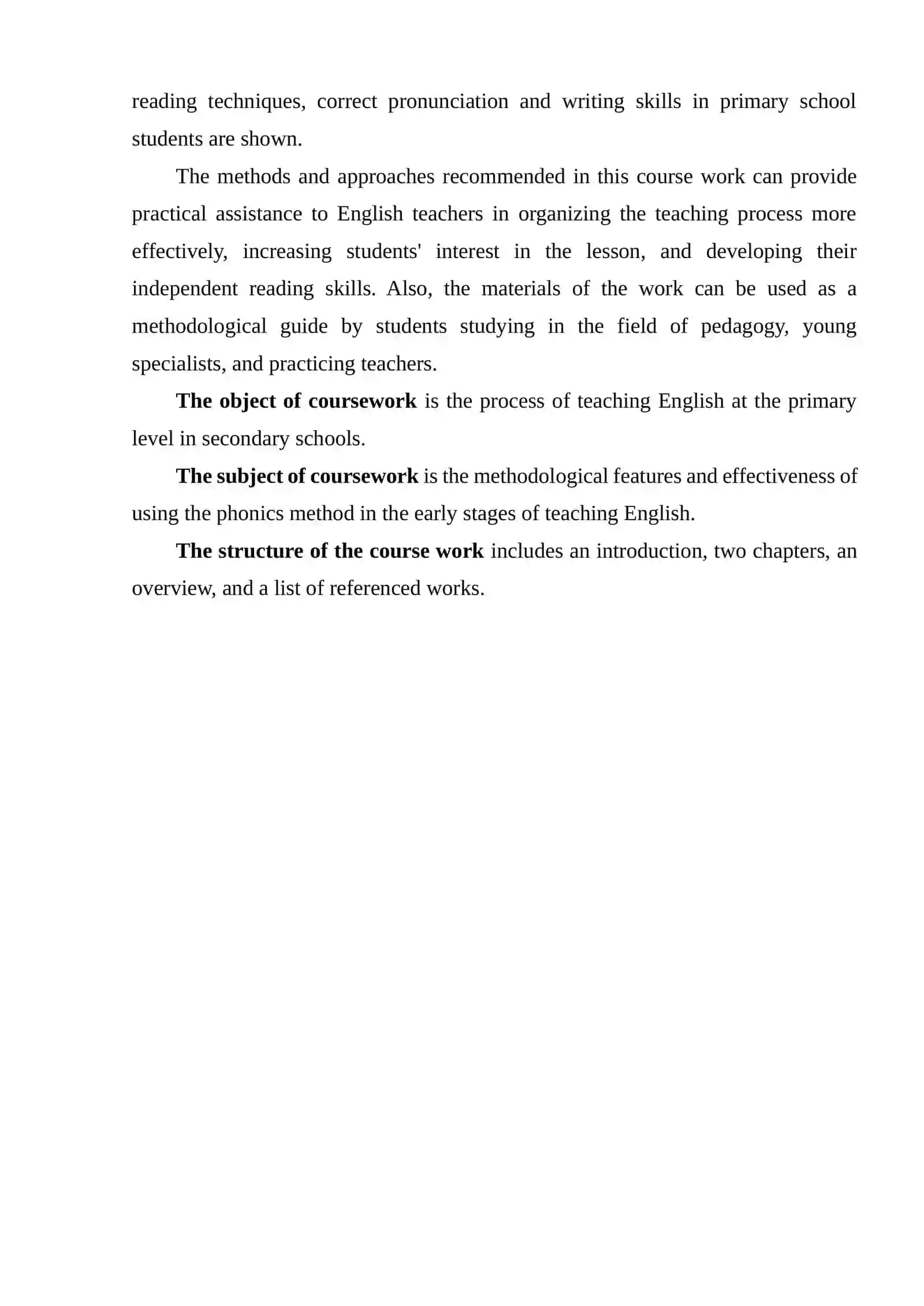 THE PHONICS METHOD AND ITS APPLICATION IN THE EARLY STAGES OF ENGLISH LEARNING 4