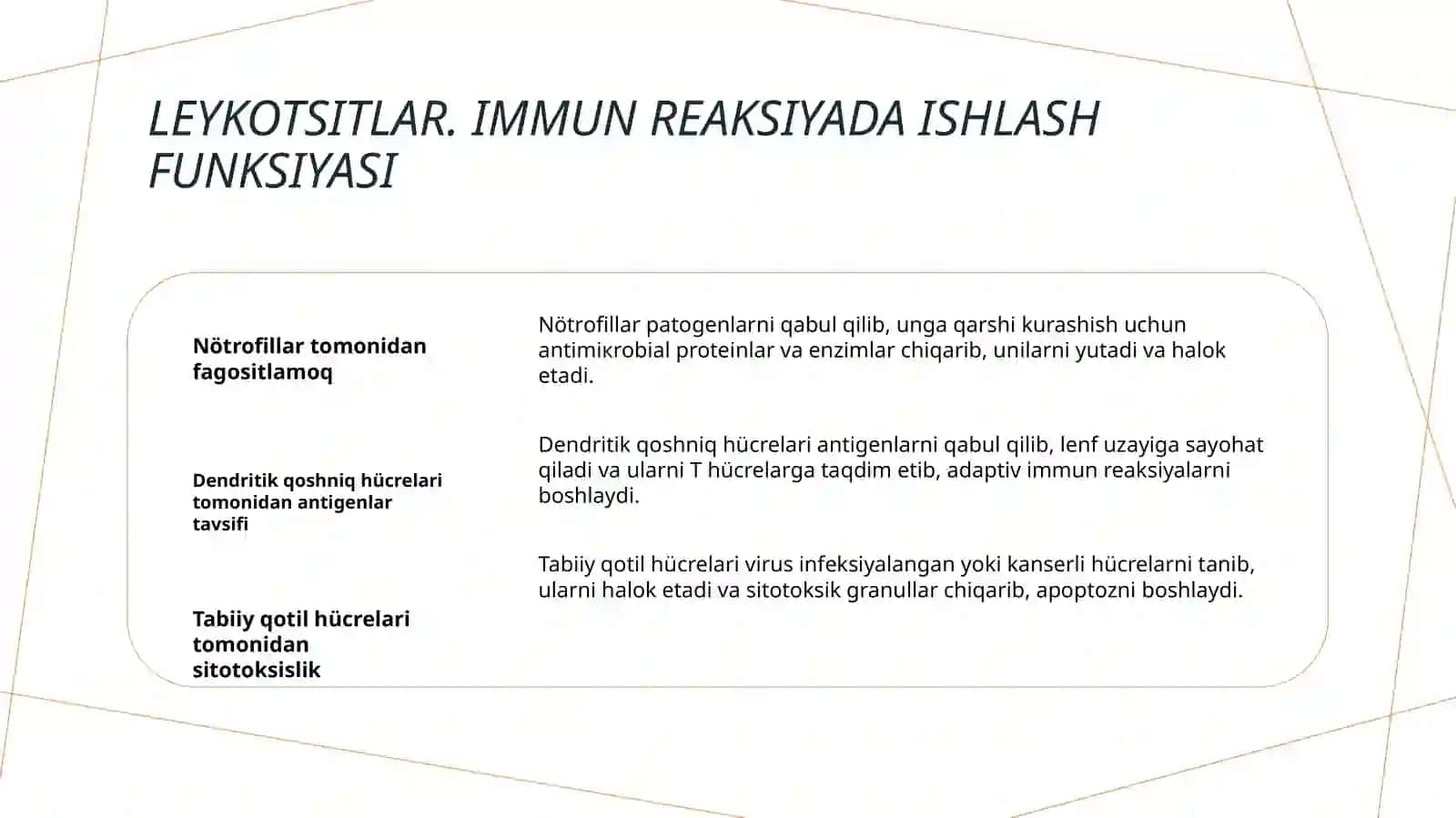 Leykotsitlar haqida tushuncha 4