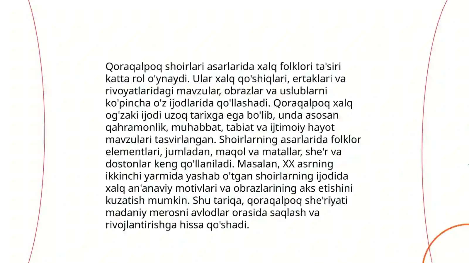 Qoraqalpoq she'riyatining tarixi 4