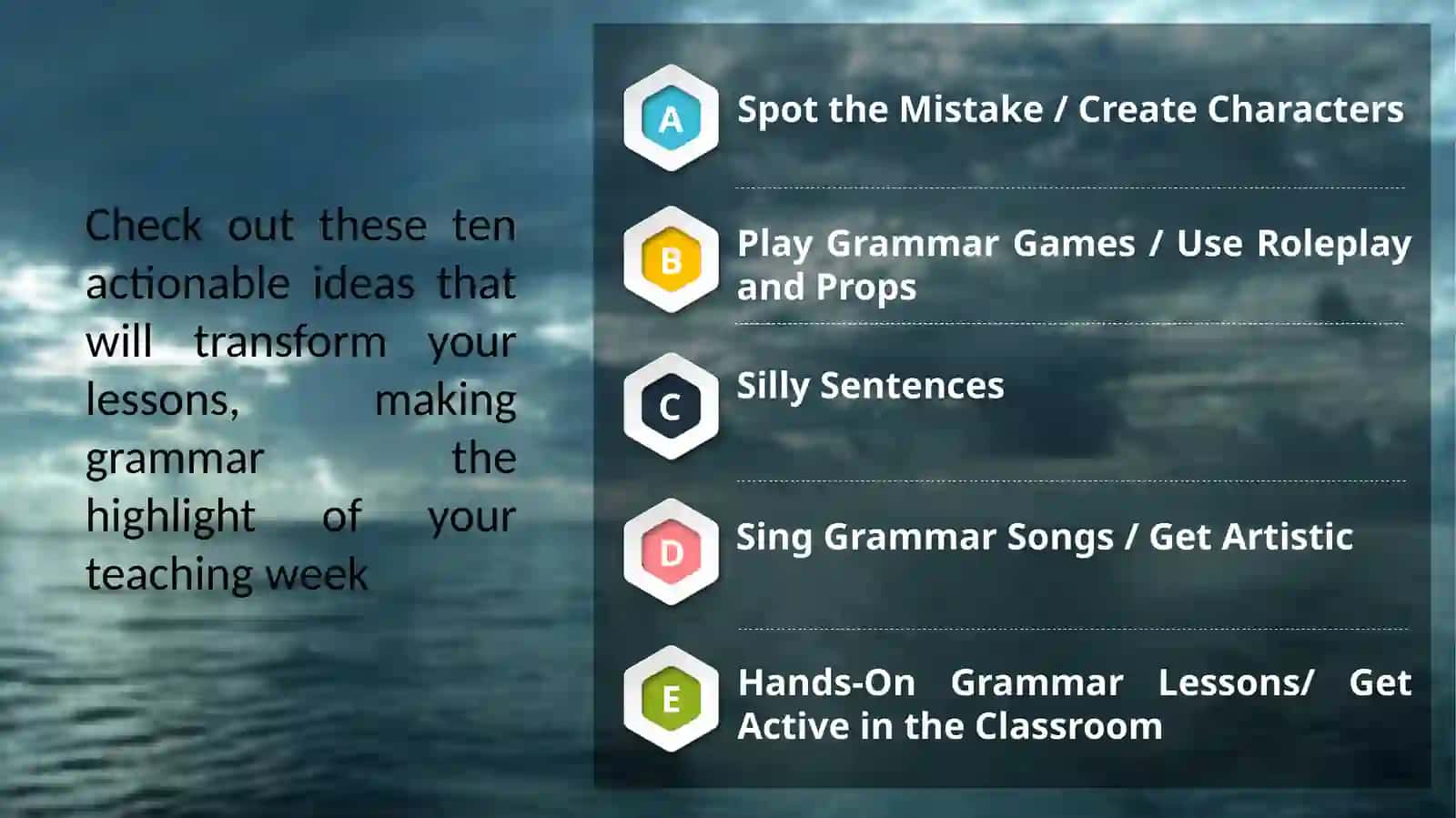 Active grammar and passive grammar in ESL 4