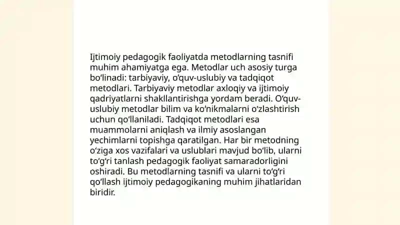 Ijtimoiy pedagogik faoliyat metodlari 4