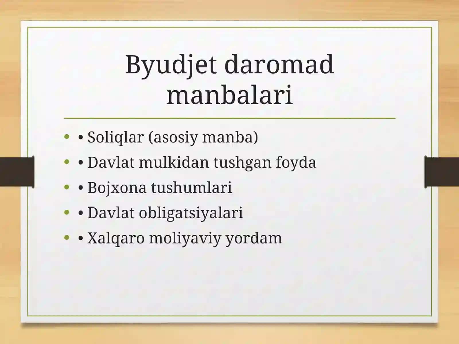 Davlatning byudjet va soliq siyosati 4