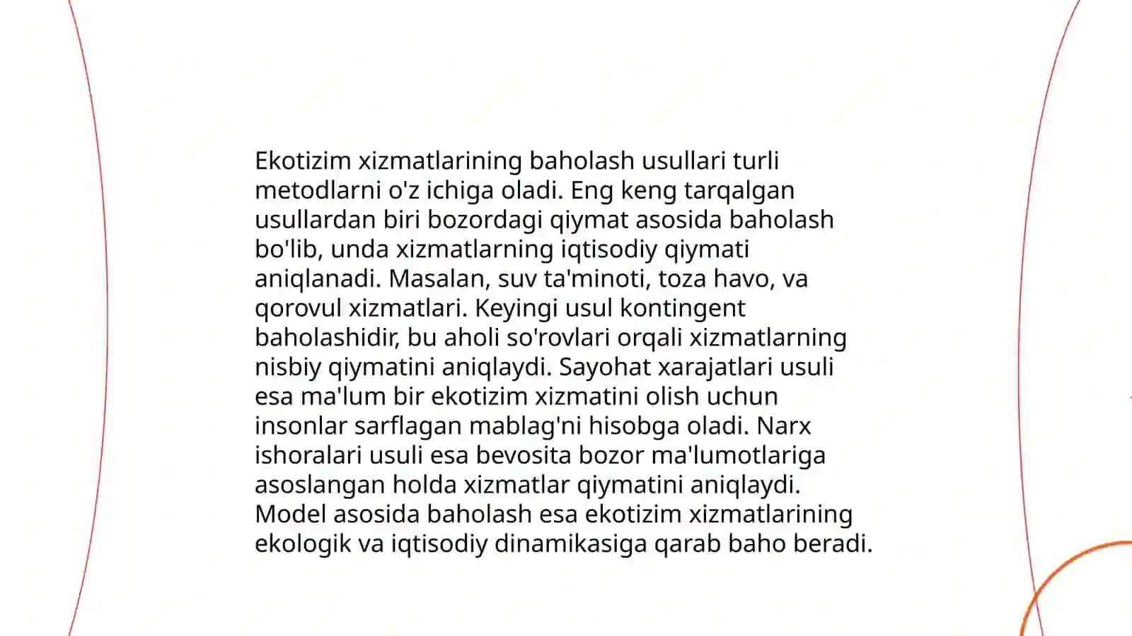 Ekotizim xizmatlari 4