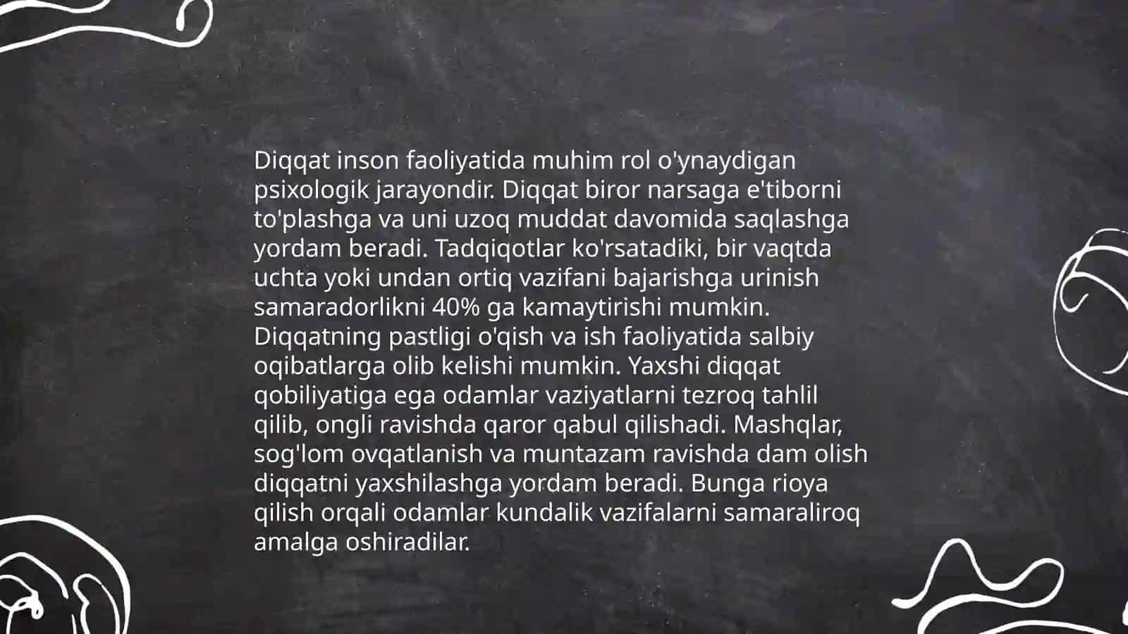 Diqqat haqida tushuncha va uning turlari 4