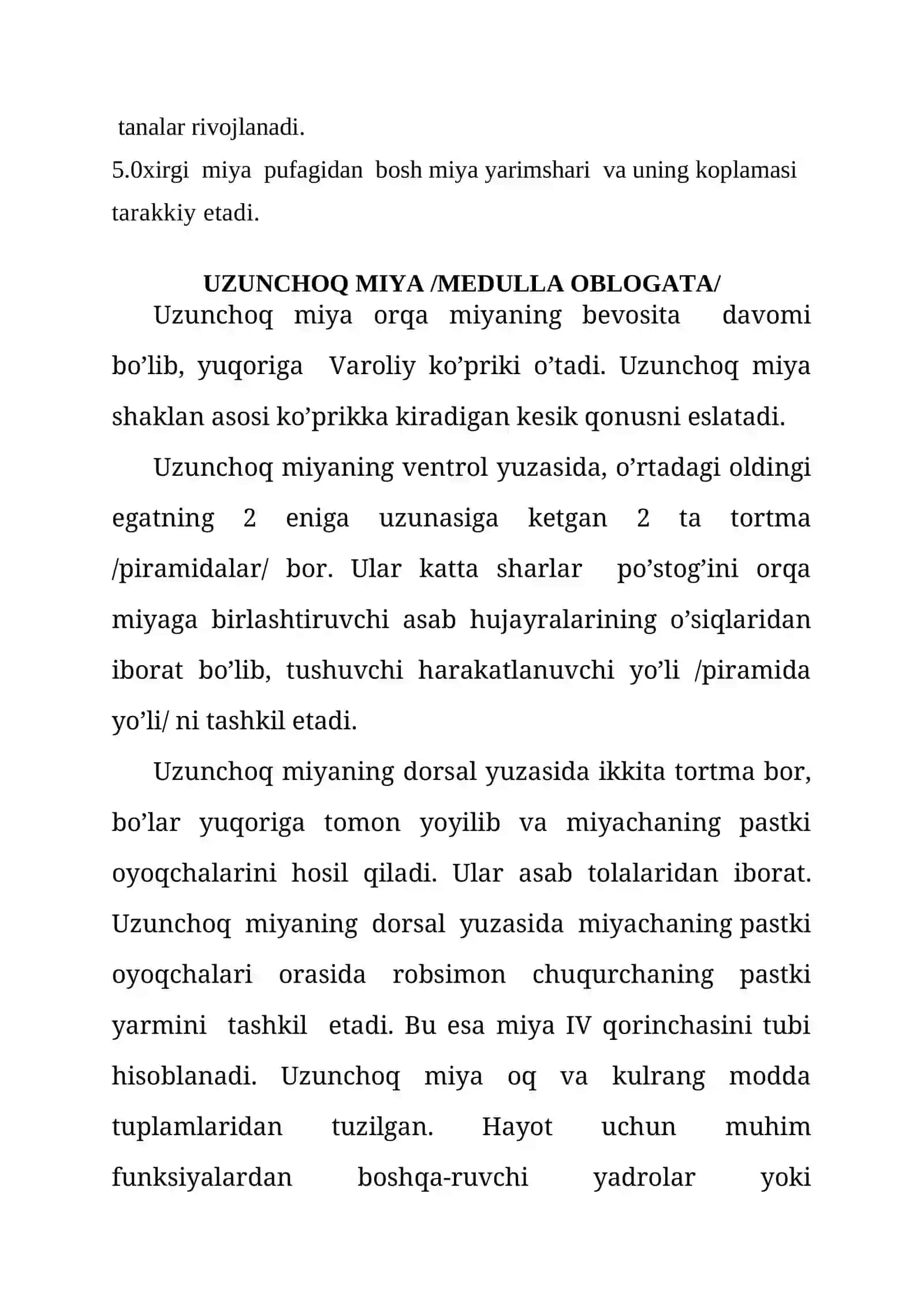 Bosh miya ustini harakat tizimlari 4