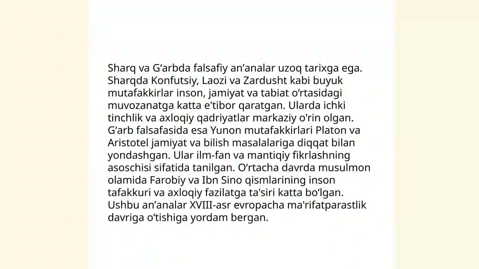 Falsafa va Mutafakkirlar Tarixi 4