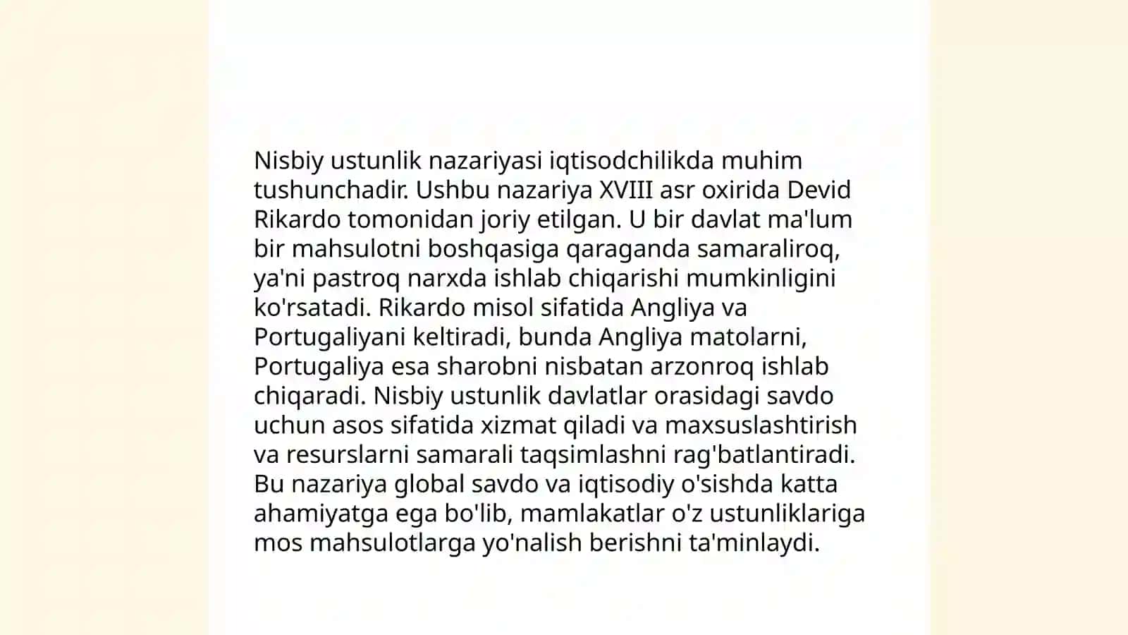 Absolyut ustunlik nazariyasi 4