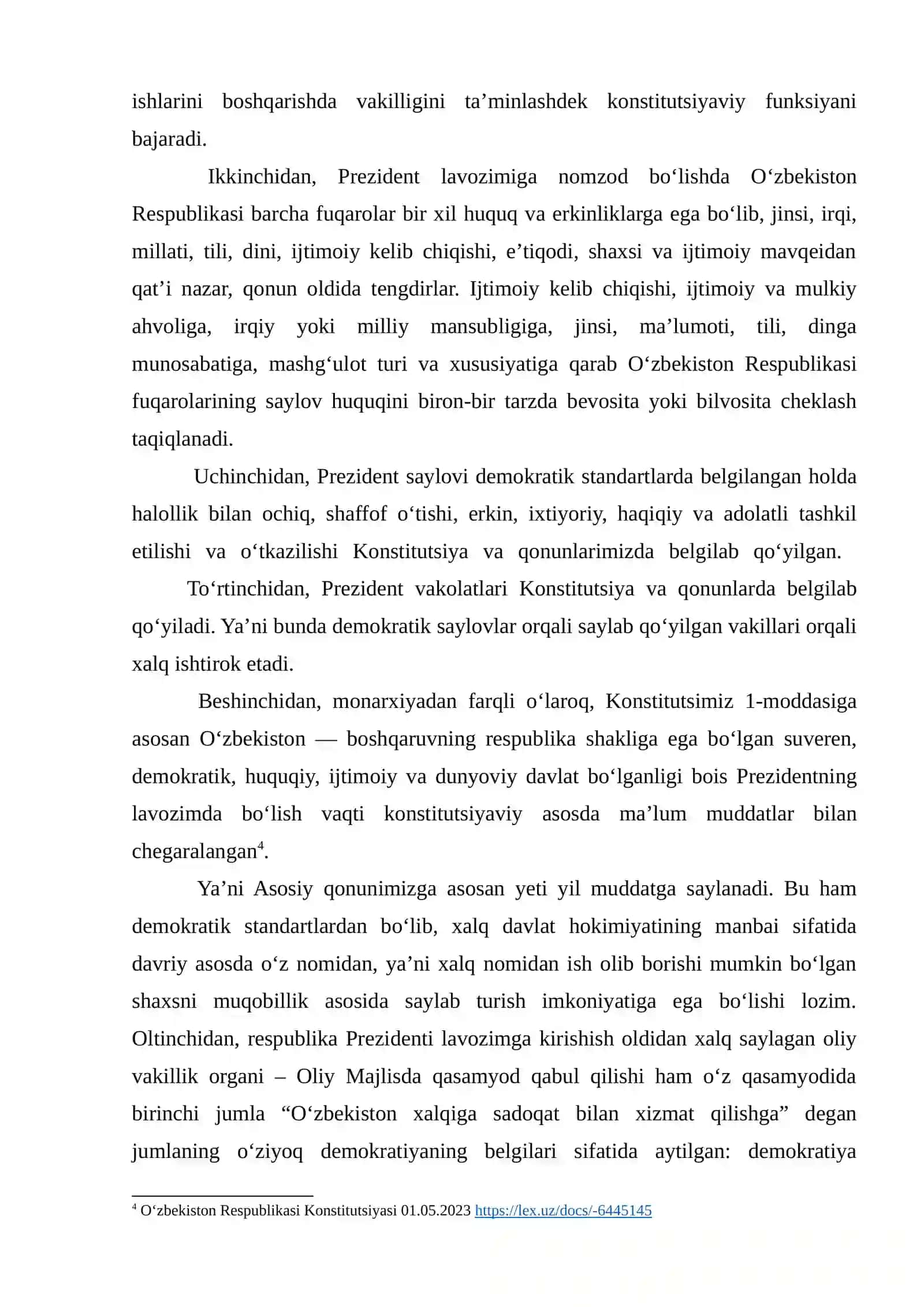 PREZIDENTLIK INSTITUTINING TASHKIL ETILISHI 4