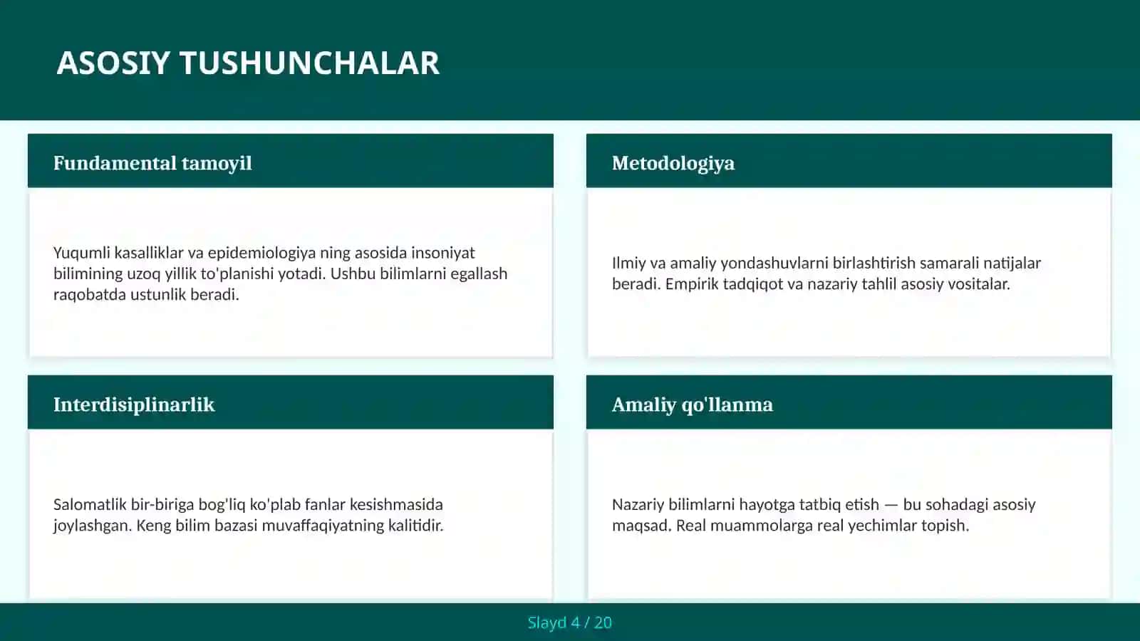 Yuqumli kasalliklar va epidemiologiya 4