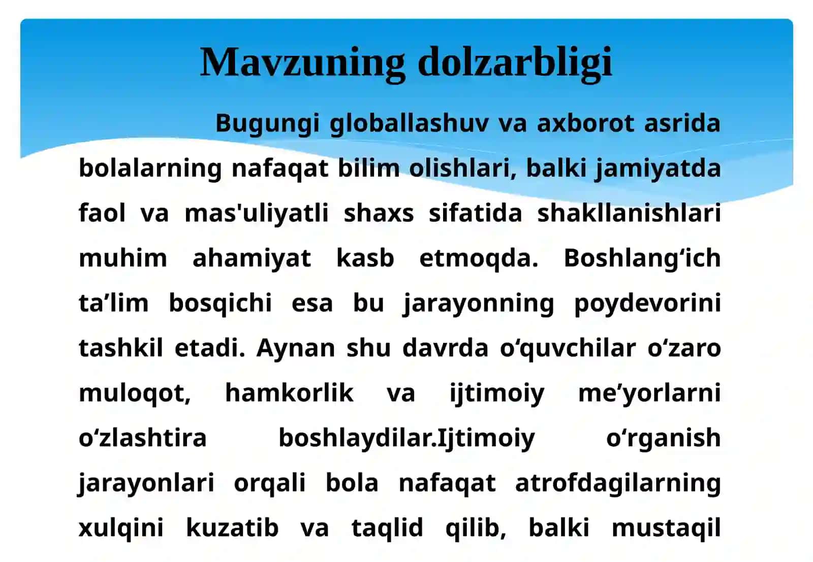 Boshlangʻich taʼlimda ijtimoiy oʻrganish jarayonlari va ularning taʼlimga taʼsiri 4