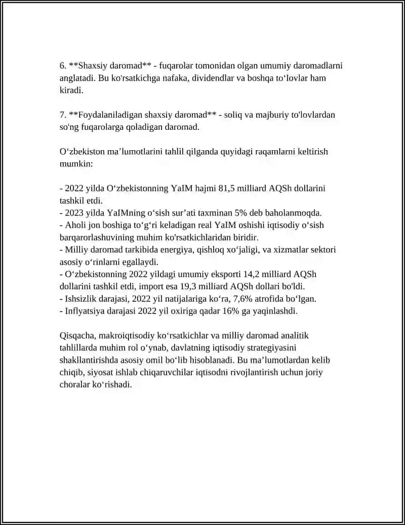 Makroiqtisodiyot va Milliy Daromad 4