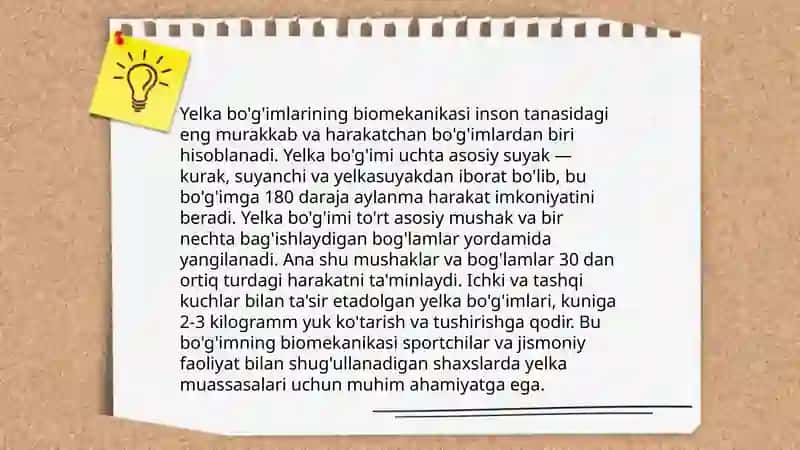 Bo'g'imlarning biomexanikasi. Birlashmalarning rentgenanatomiyasi. 4