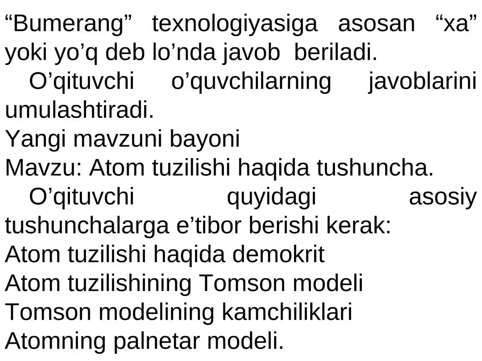 Atom tuzilishi haqida tushuncha 4