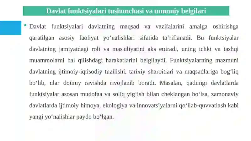 Davlat funktsiyalarini tasniflash 4