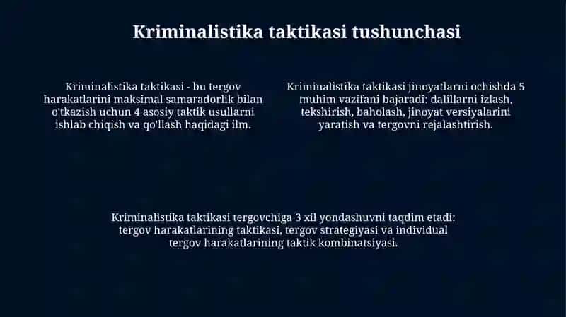 Kriminalistik taktika 4