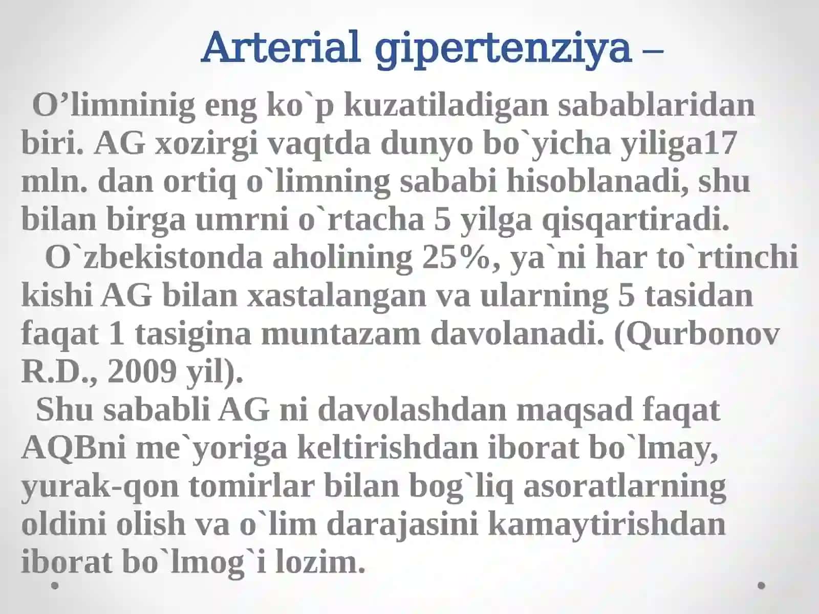 Bakirova Ruxshona - Gipertoniya Kasalligi 4