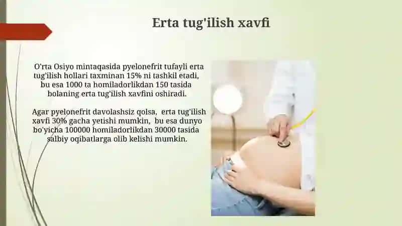 Homiladorlik davridagi pielonefrit 4