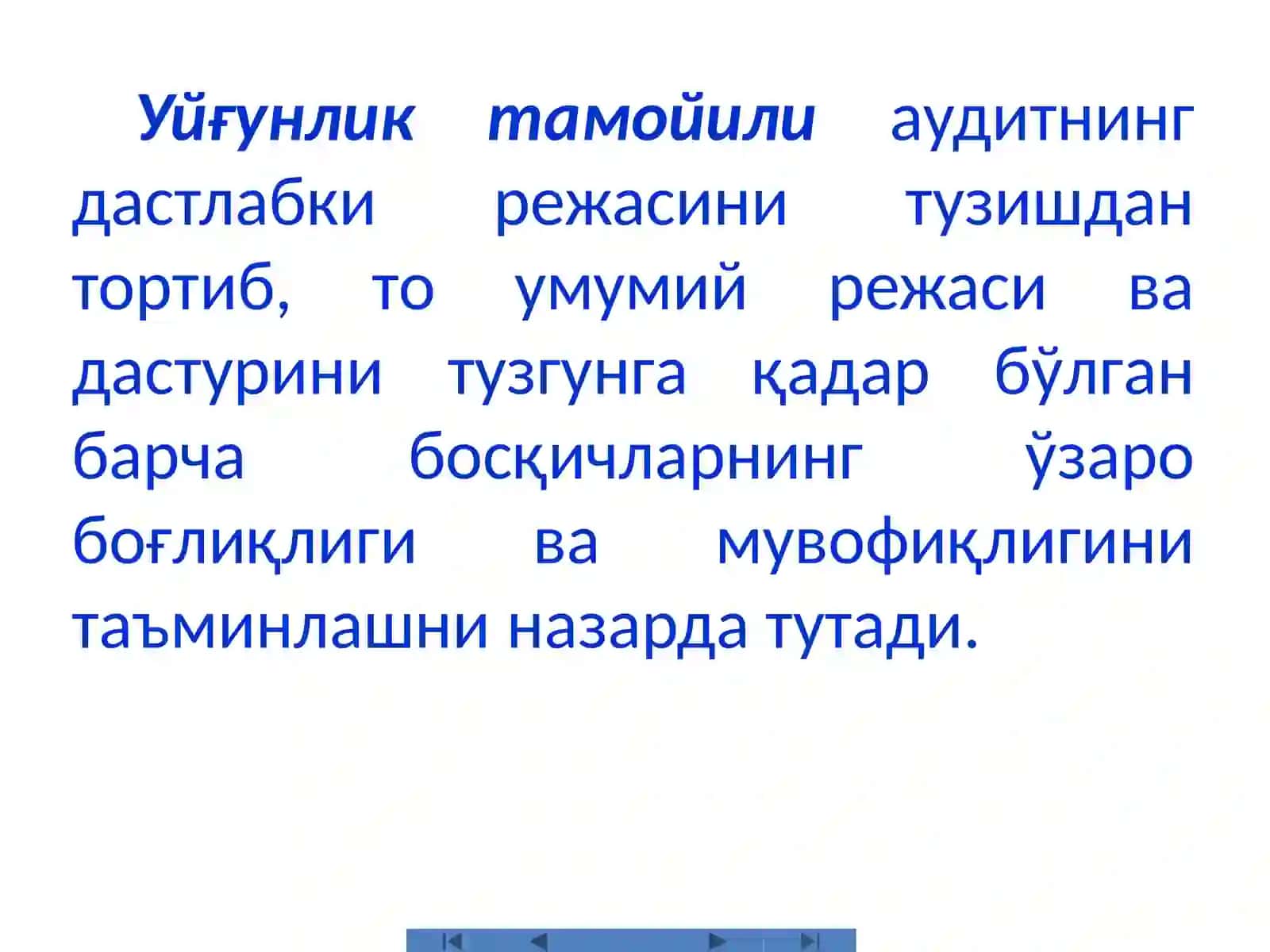 Аудитни текширишни режалаштириш 4